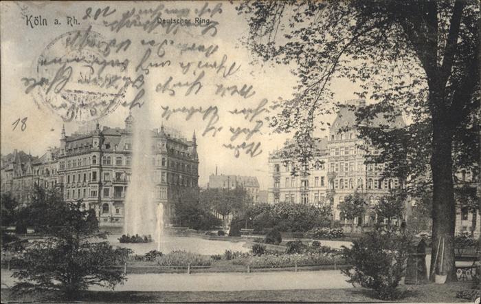 KoeLN  Rhein Deutscher Ring Brunnen