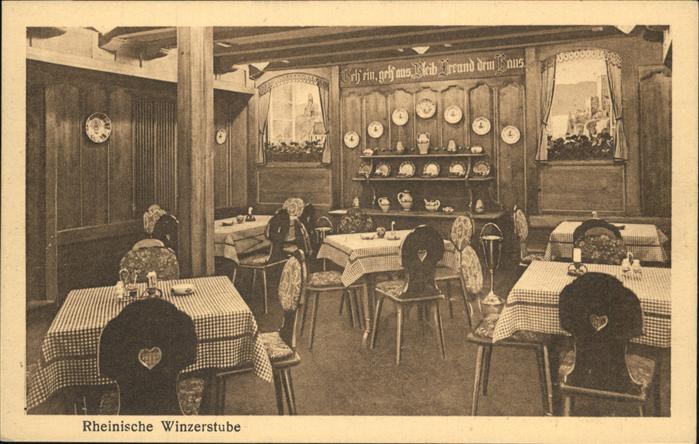 KoeLN  Rhein Urbans Hotel ewige Lampe Winzerstube