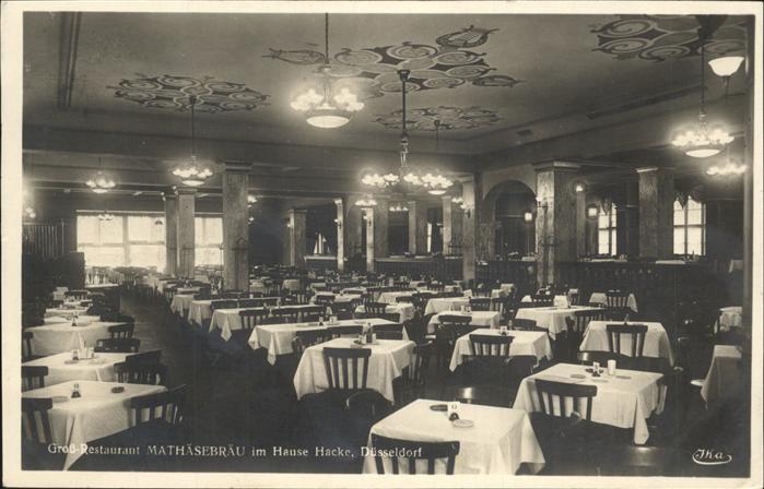 DuessELDORF  CITY Restaurant Mathaeserbraeu