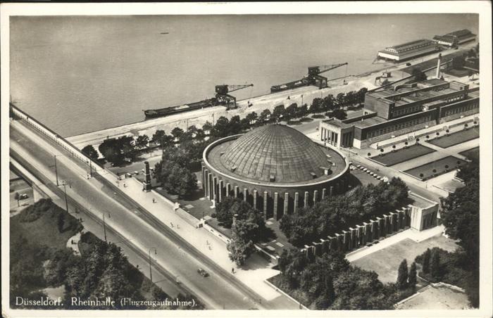 DuessELDORF  CITY Fliegeraufnahme Rheinhalle