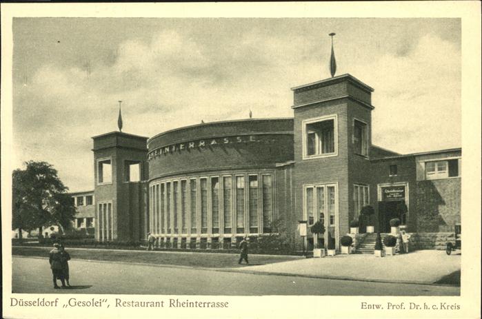DuessELDORF  CITY Gesolei Restaurant Rheinstrasse Ausstellung 1926