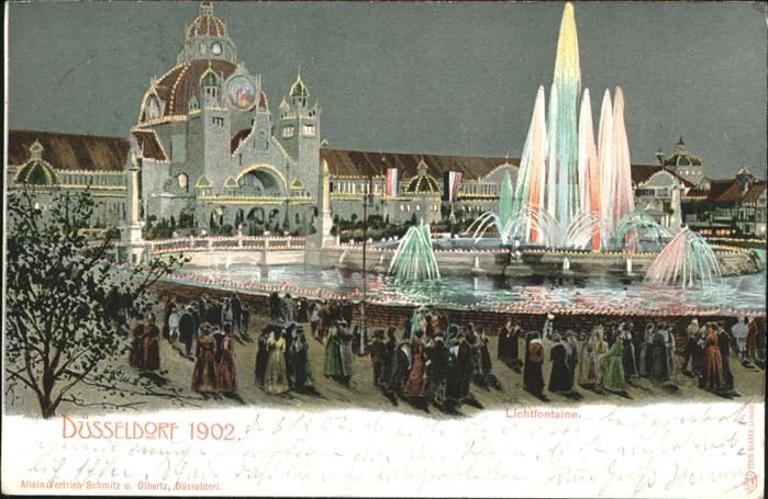 DuessELDORF CITY Ausstellung Lichtfontaine flanieren