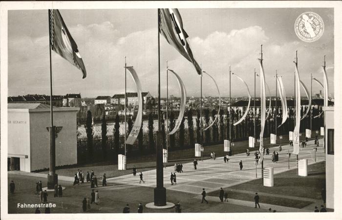 DuessELDORF  CITY Grosse Reichsausstellung Schaffendes Volk 1937 Fahnenstrasse N