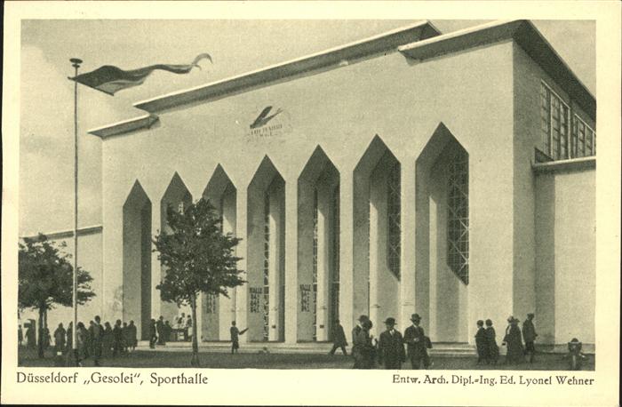 DuessELDORF  CITY Grosse Ausstellung 1926 Gesolei Sporthalle