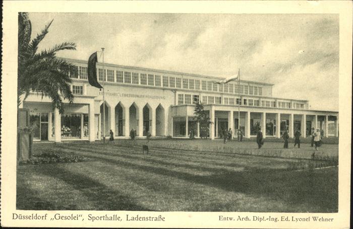 DuessELDORF  CITY Grosse Ausstellung 1926 Gesolei Sporthalle