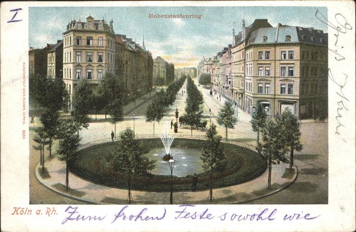 KoeLN Rhein Hohenstaufenring Brunnen