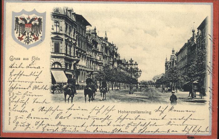 KoeLN Rhein Hohenzollernring Pferde