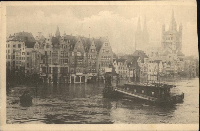 KoeLN Rhein Hochwasser 1920