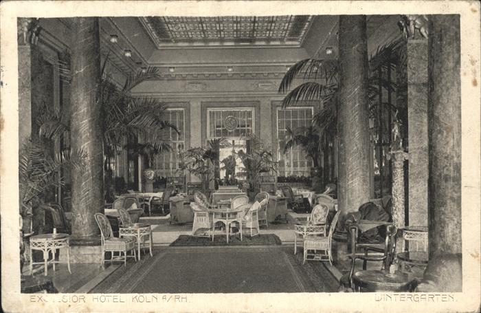 KoeLN Rhein Hotel Excelsior innen Wintergarten