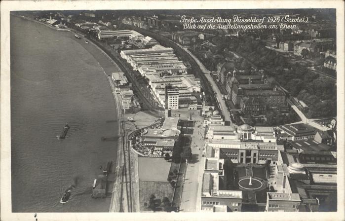 DuessELDORF CITY Fliegeraufnahme Grosse Ausstellung Gesolei 1926