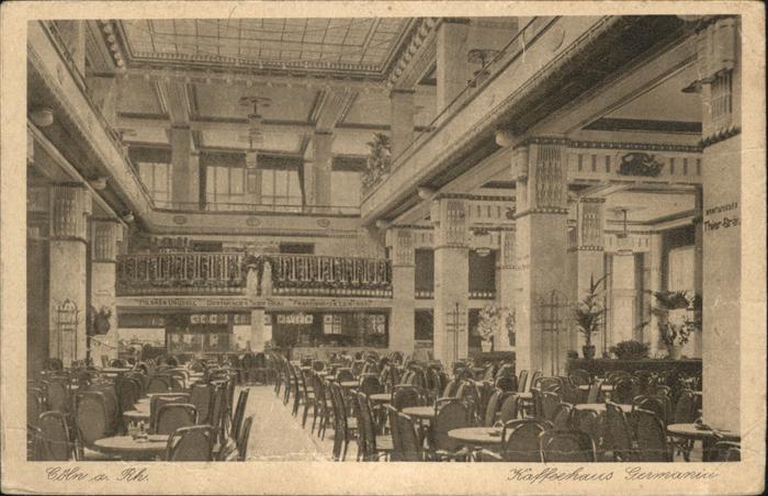 Koeln Kaffeehaus Germania Eugen Assheuer Hohe