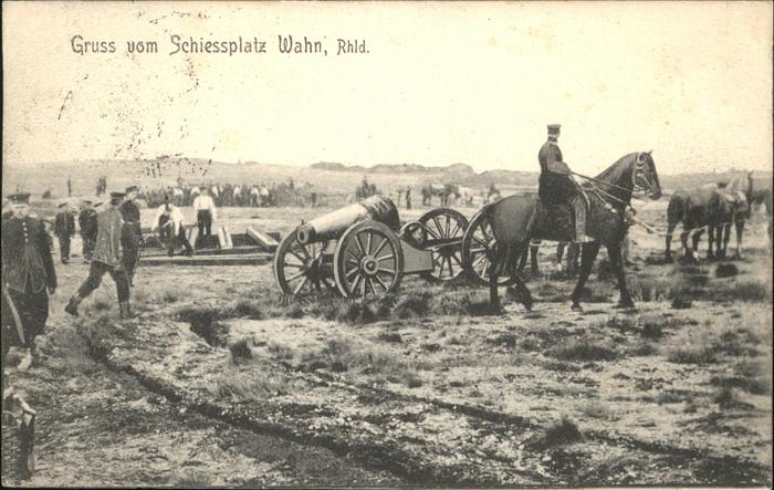 Wahn Koeln Schiessplatz Soldaten Pferde Kanone