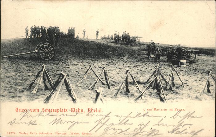 Wahn Koeln Schiessplatz Soldaten Kanone Gewehre