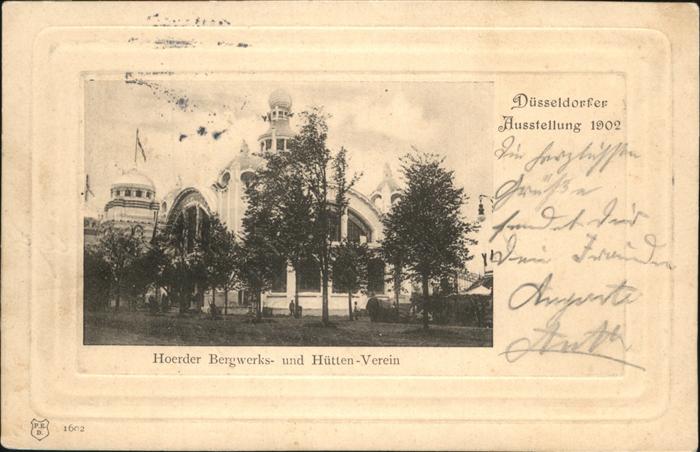 Duesseldorf Ausstellung 1902 Hoerder Bergwerks- und