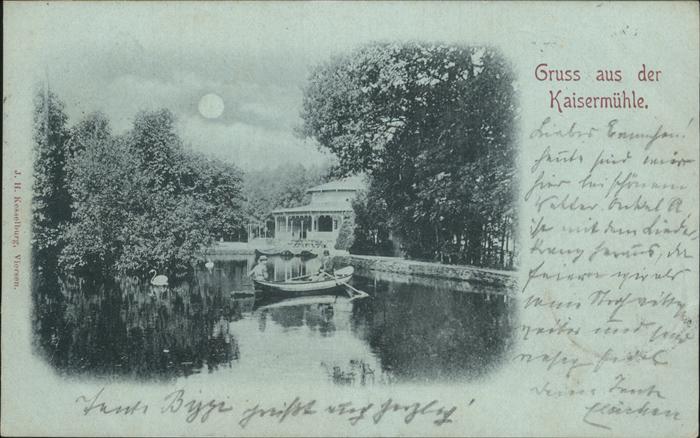 Viersen Kaisermühle Boot Mond