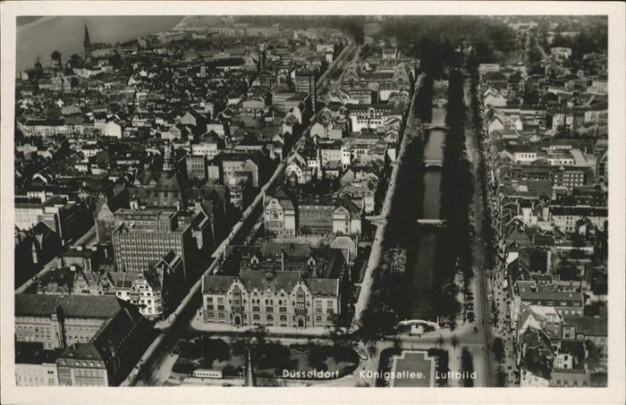 DuessELDORF CITY Fliegeraufnahme Koenigsallee