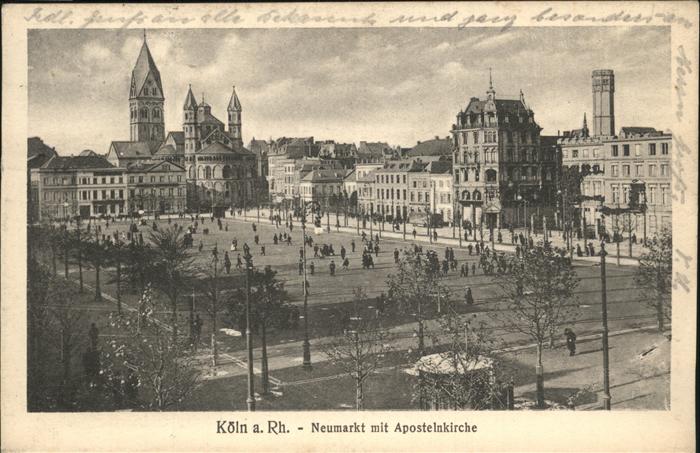 KoeLN  Rhein Neumarkt Apostelnkirche