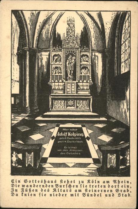 KoeLN  Rhein Ruhestaette Adolf Kolping