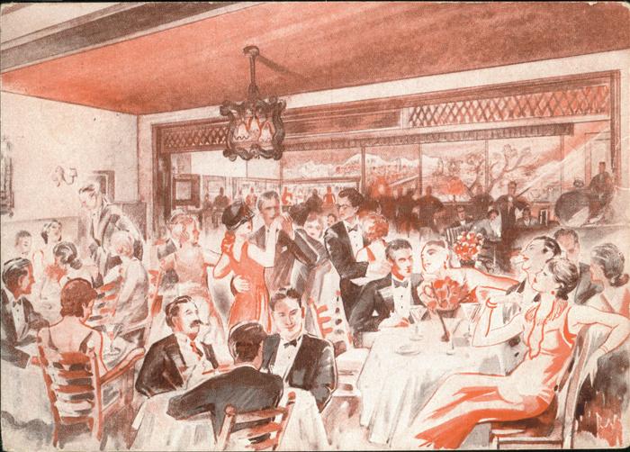 DuessELDORF  CITY Bei Joni Restaurant Koenigsallee Kuenstlerkarte Nachtleben