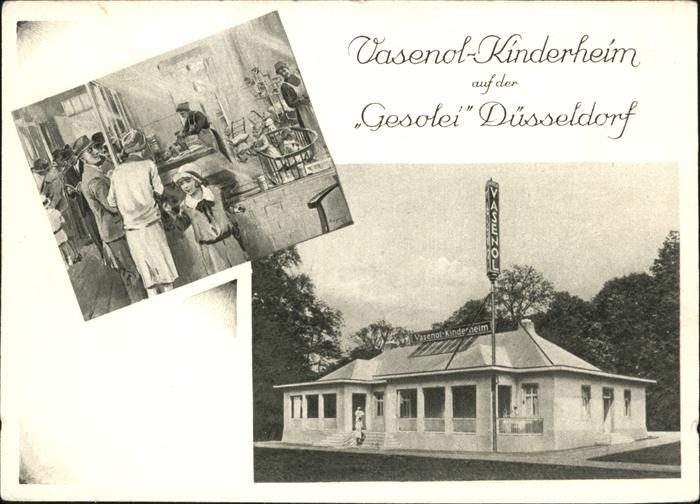 DuessELDORF  CITY Vasenol Kinderheim der Vasenol Werke Ausstellung Gesolei