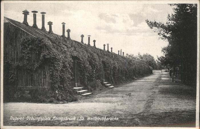 Koenigsbrueck Truppenuebungsplatz Wellblechbaracke