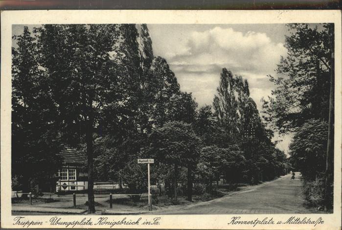 Koenigsbrueck Truppenuebungsplatz Konzertplatz Mittel