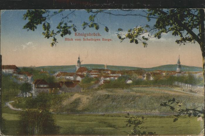 Koenigsbrueck Blick vom Scheibigen Berge