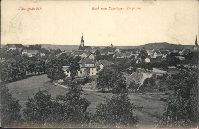 Koenigsbrueck Blick vom Scheibigen Berge
