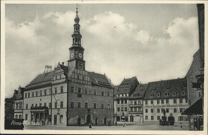 Pirna Elbe Sachsen Rathaus
