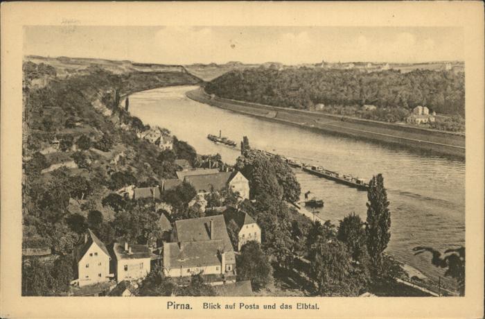 Pirna Elbe Sachsen Posta Elbtal