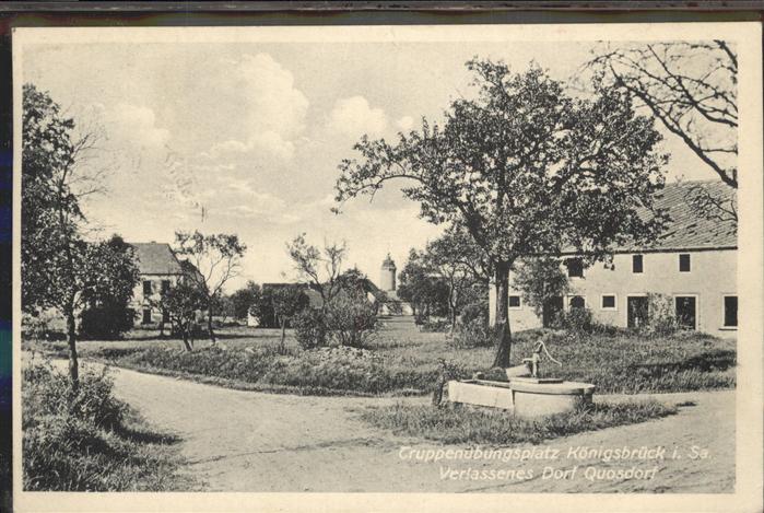 Koenigsbrueck Truppenuebungsplatz Verlassenes Dorf Qu