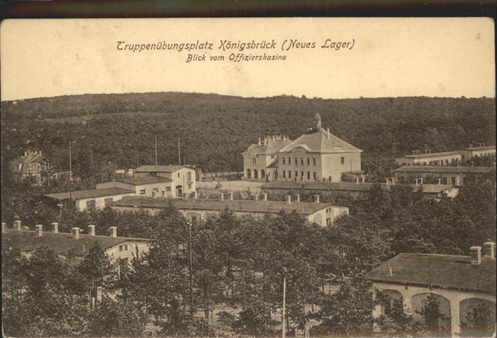 Koenigsbrueck Truppenuebungsplatz Neues Lager