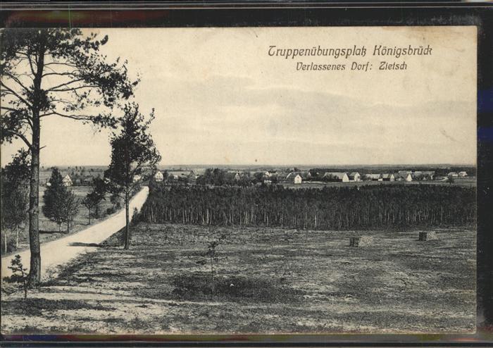 Koenigsbrueck Truppenuebungsplatz verlassenes Dorf Zi