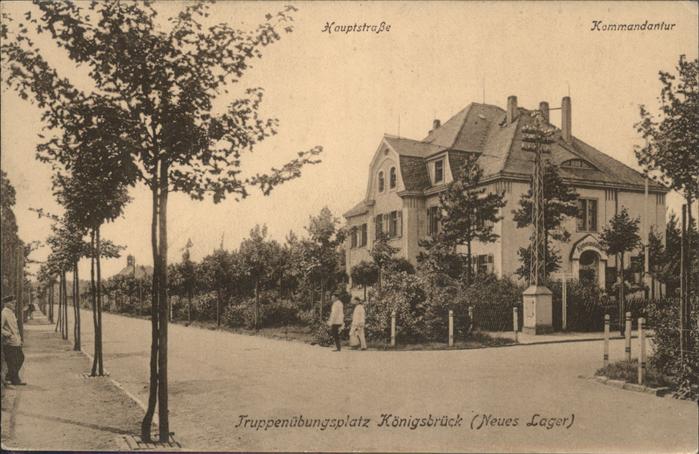 Koenigsbrueck Truppenuebungsplatz Neues Lager Kommand