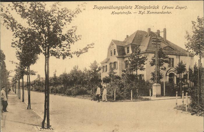Koenigsbrueck Truppenuebungsplatz Neues Lager Hauptst