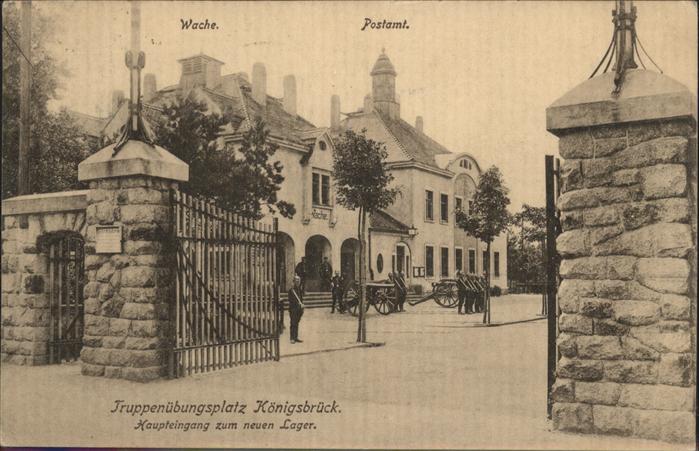 Koenigsbrueck Truppenuebungsplatz Neues Lager Wache P
