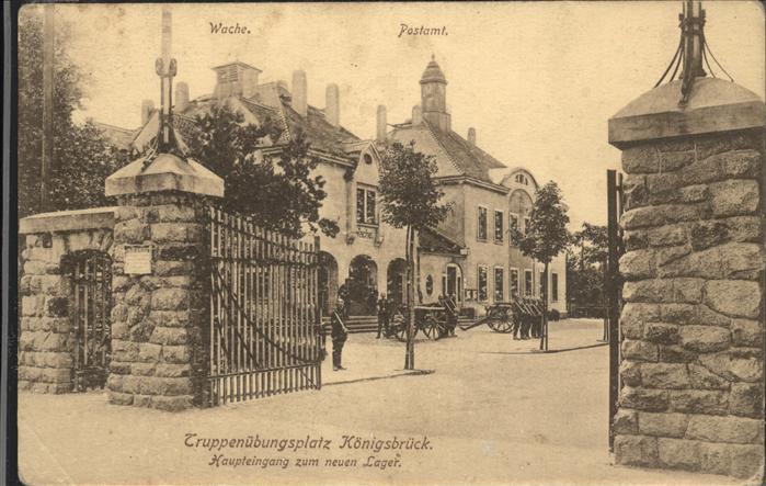 Koenigsbrueck Truppenuebungsplatz Neues Lager Wache P