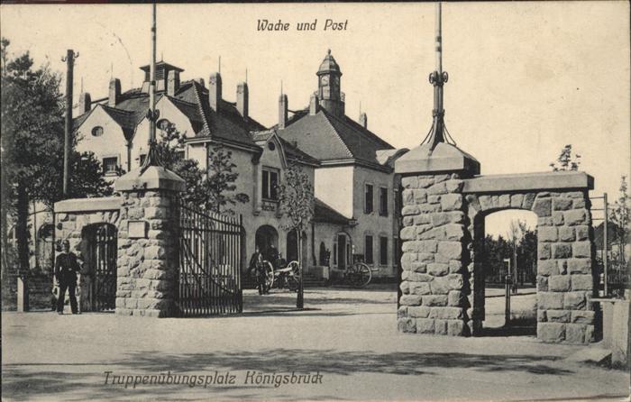 Koenigsbrueck Truppenuebungsplatz Neues Lager Wache P