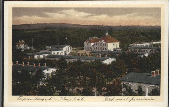 Koenigsbrueck Truppenuebungsplatz Blick vom Offiziers