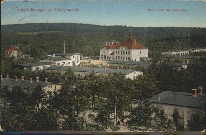 Koenigsbrueck Truppenuebungsplatz Blick vom Offiziers