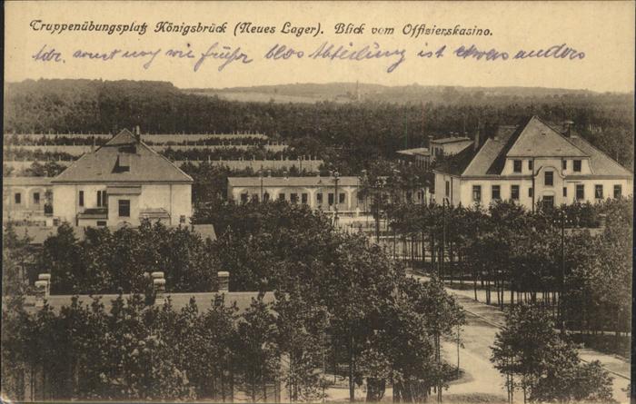 Koenigsbrueck Truppenuebungsplatz Neues Lager