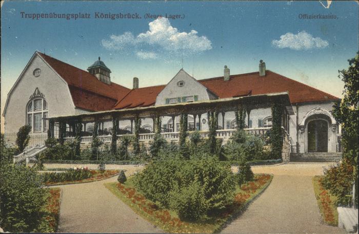 Koenigsbrueck Truppenuebungsplatz Neues Lager Offizie