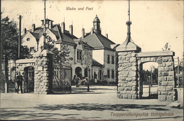 Koenigsbrueck Truppenuebungsplatz Wache Post