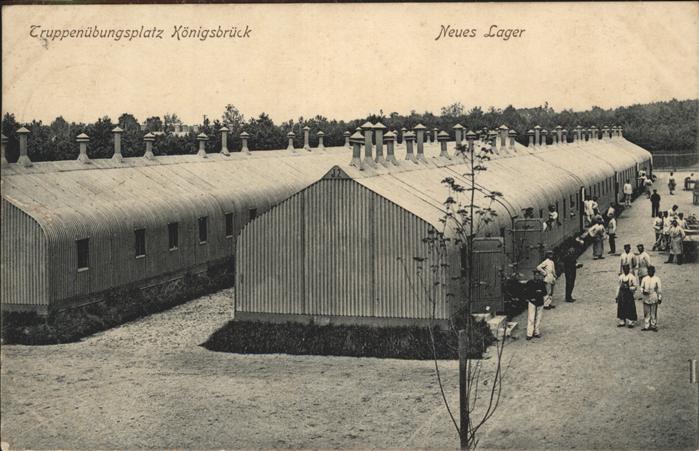 Koenigsbrueck Truppenuebungsplatz Neues Lager