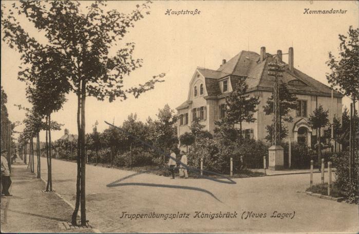 Koenigsbrueck Truppenuebungsplatz Neues Lager Kommand