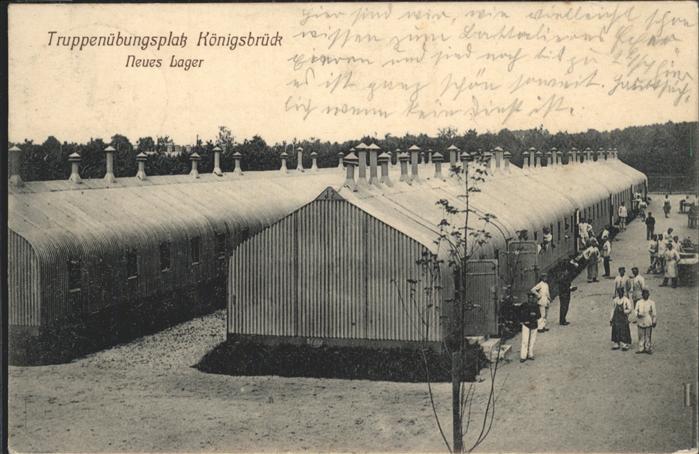 Koenigsbrueck Truppenuebungsplatz Neues Lager