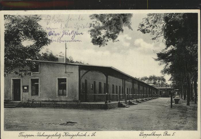 Koenigsbrueck Truppenuebungsplatz Doppelkomp. Bar. 5