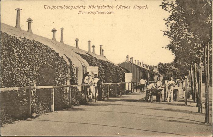 Koenigsbrueck Truppenuebungsplatz Mannschaftsbaracken