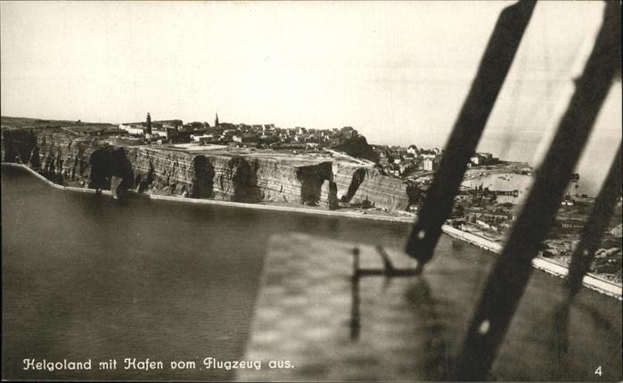 HELGOLAND Insel Schleswig-Holstein Fliegeraufnahme Hafen