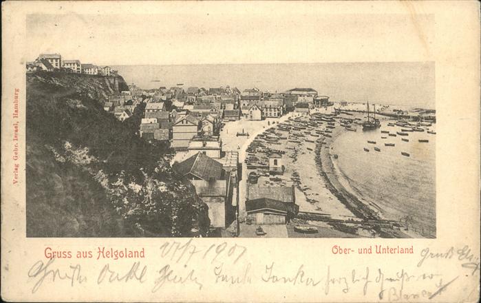 HELGOLAND Insel Schleswig-Holstein Strand Oberland Unterland